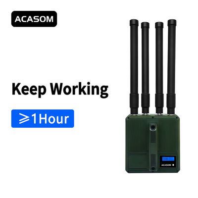Anti FPV Portable Drone Jammer 4 Band untuk sinyal drone jarak jauh 700M 800M 900M 1000M