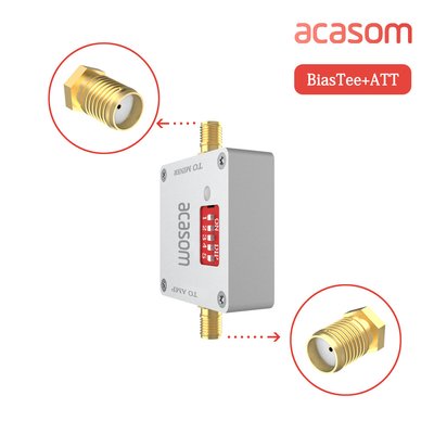 Digital RF Attenuator Disesuaikan 0-4Ghz 1-16dB Delapan Gain Bias Tees Dengan Power Supply