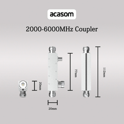 10dB Kopling Dual Directional Coupler Efisien Kerugian Masuk Rendah Untuk 2G-5G
