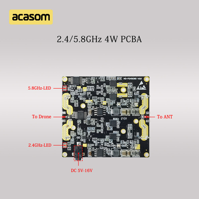 Dual Band 2.4GHz &amp; 5.8GHz Range Extender 4W Amplifier Untuk DJI Mavic Phantom Avata FPV