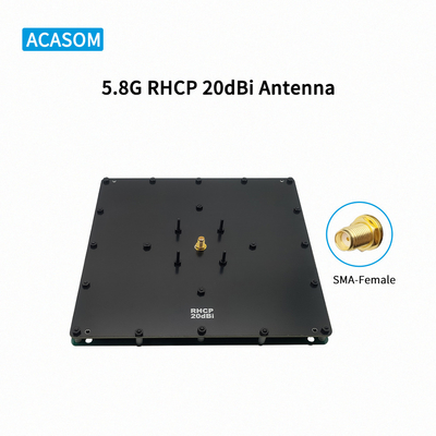20dBi Gain Panel Long Range Drone Antenna Untuk High Power Amplifier Booster