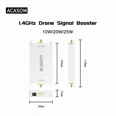 Efisiensi 45% 40dBm 1.4GHz RF Bidirectional Amplifier Module Untuk Wireless Extender