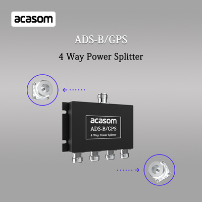 4 Way Power Splitter Untuk Sinyal ADS-B Dan GPS 800-2150MHz N Konektor Wanita Low Insertion