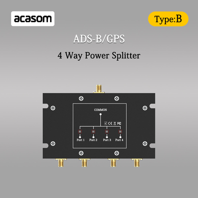 4 Way Power Splitter Untuk Sinyal ADS-B Dan GPS 800-2150MHz N Konektor Wanita Low Insertion
