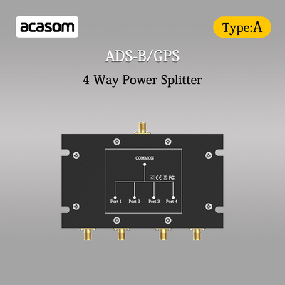4 Way Power Splitter Untuk Sinyal ADS-B Dan GPS 800-2150MHz N Konektor Wanita Low Insertion