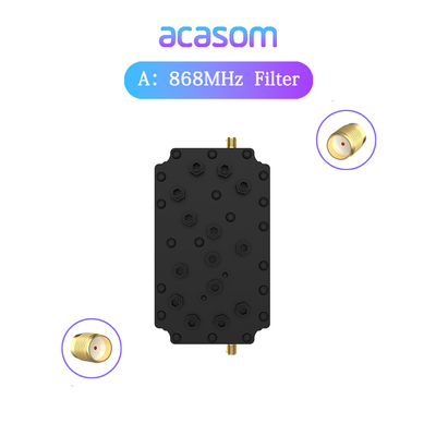 60dB Penolakan 868MHz Cavity Filter Untuk Jaringan Helium 868M SAW Lora Filter HNT 863M
