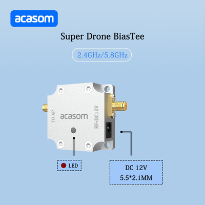 Super Drone Series DC 12V Bias Tee untuk 2.4GHz Amplifier Transfer Power Supply Module