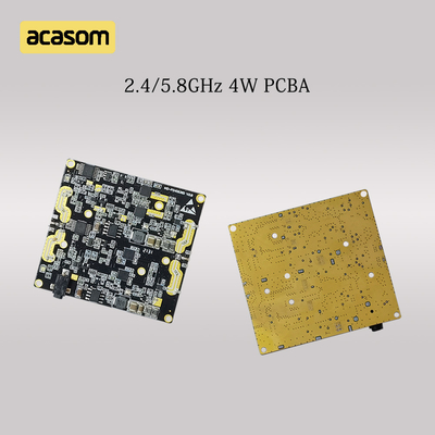 Dual Band 5.8GHz &amp; 2.4GHz RF Signal Booster 4W 36dBm PCBA Board Untuk DC 12V