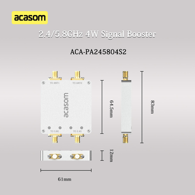 Dual Channel 2.4 GHz 5.8 GHz Signal Amplifier Daya Keluar Maksimal P1dB 36dBm 4W