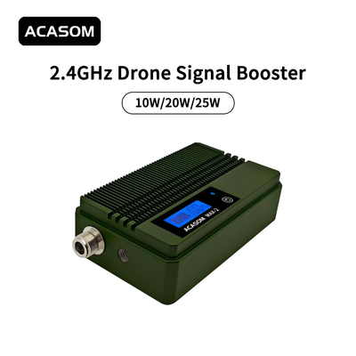 Komersial 40dBm 10W Drone 2.4 GHz Signal Booster untuk jangkauan yang diperpanjang