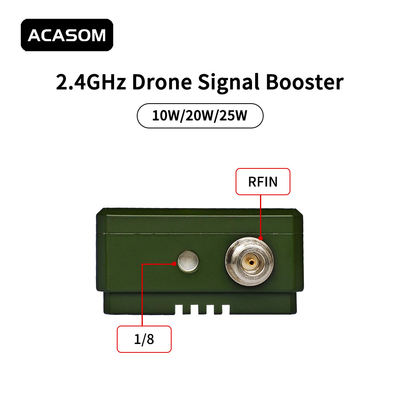 Komersial 40dBm 10W Drone 2.4 GHz Signal Booster untuk jangkauan yang diperpanjang