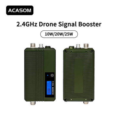 Komersial 40dBm 10W Drone 2.4 GHz Signal Booster untuk jangkauan yang diperpanjang