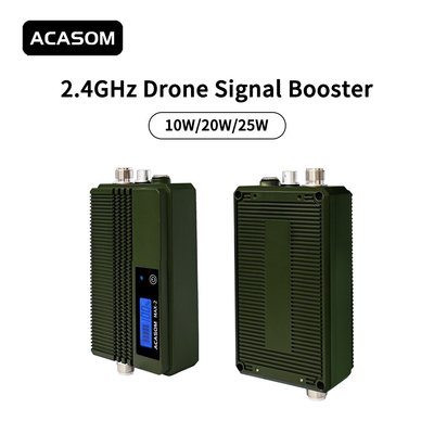 Komersial 40dBm 10W Drone 2.4 GHz Signal Booster untuk jangkauan yang diperpanjang