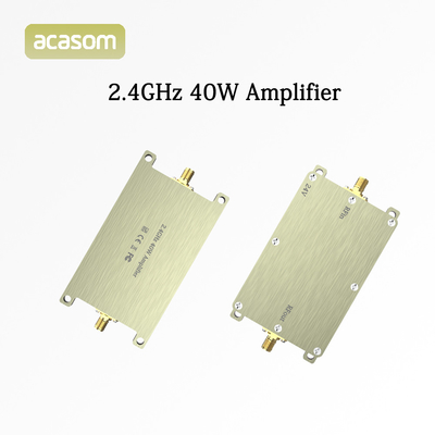 Aluminium Shell FPV Amplifier Dengan 2.4G 40W 24V Untuk Penerbangan Jarak Jauh