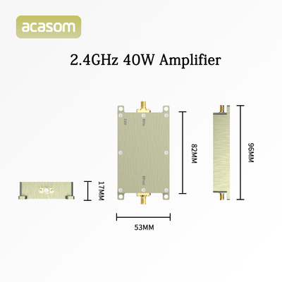 Aluminium Shell FPV Amplifier Dengan 2.4G 40W 24V Untuk Penerbangan Jarak Jauh