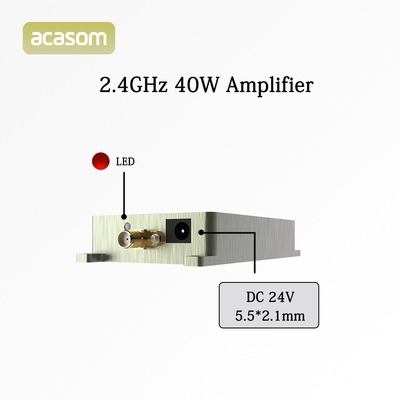 Aluminium Shell FPV Amplifier Dengan 2.4G 40W 24V Untuk Penerbangan Jarak Jauh
