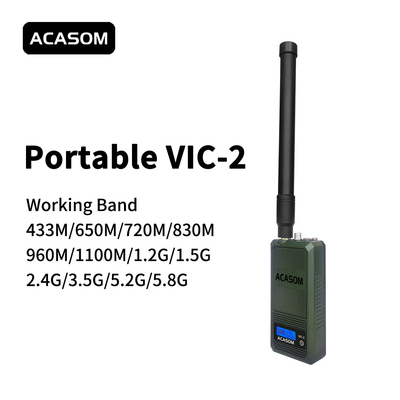 800MHz-900MHz Portable Anti Drone Jammer Water Resistant Efisiensi Tinggi