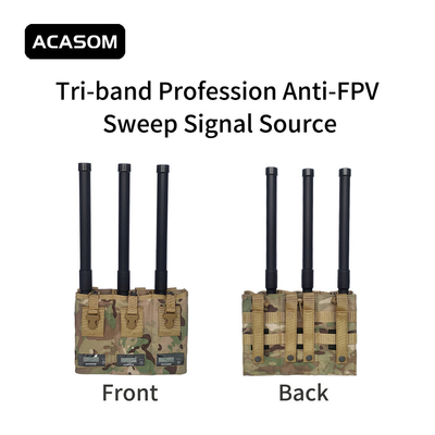 2350MHz-2550MHz 50 Watt Portable Drone Jammer RF Sumber Sinyal Daya Tinggi