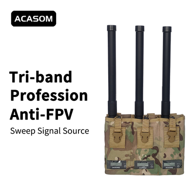 2350MHz-2550MHz 50 Watt Portable Drone Jammer RF Sumber Sinyal Daya Tinggi